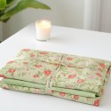 Green soft plant pure cotton four-piece set