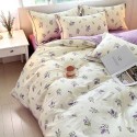 Lavender pattern cotton four-piece set