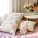 Pink retro floral pattern cotton four-piece set