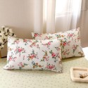 Vintage multicolor floral pattern cotton four-piece set