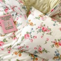 Vintage multicolor floral pattern cotton four-piece set