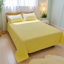 Lemon Yellow Floral Pattern Cotton Bedding Set